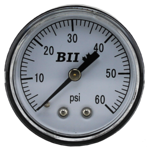 All Stainless Steel Center Back Entry Dry 2.5% Acc 40mm Pressure Gauge 