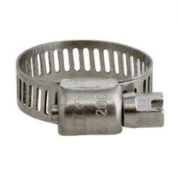 Stainless steel hose clamp with screw from BOSHART INDUSTRIES