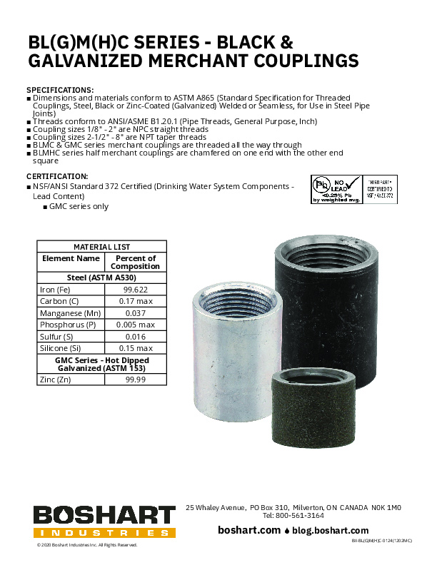 BL(G)M(H)(C) BLACK & GALVANIZED