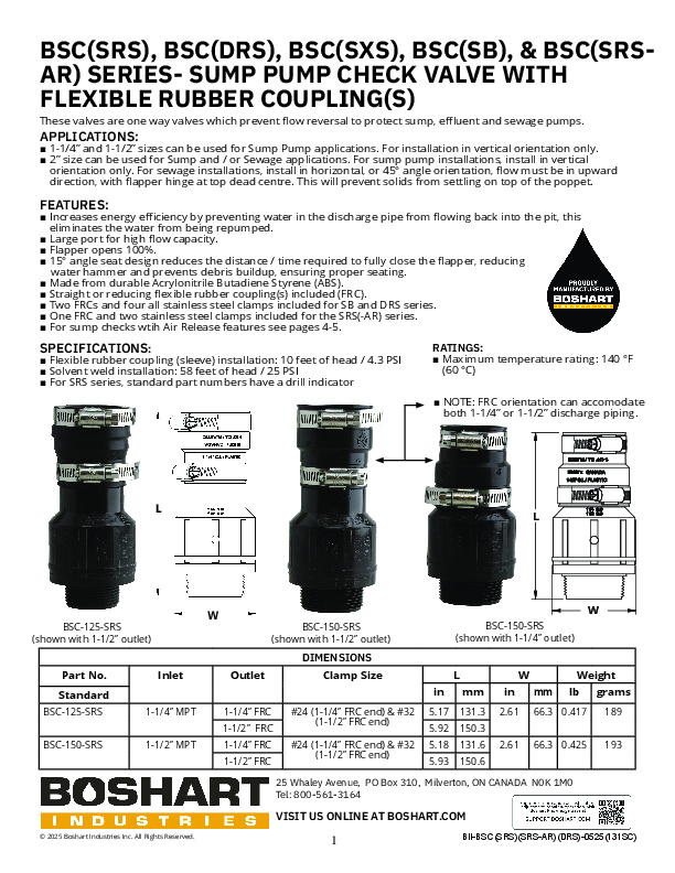 BSC SERIES WITH COUPLING(S)