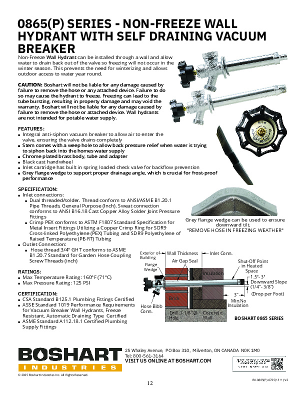 0865(P)-NL & 0865(P) SERIES