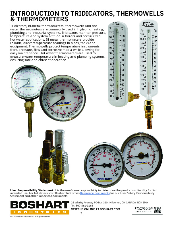 THW Series - Hot Water Thermometer