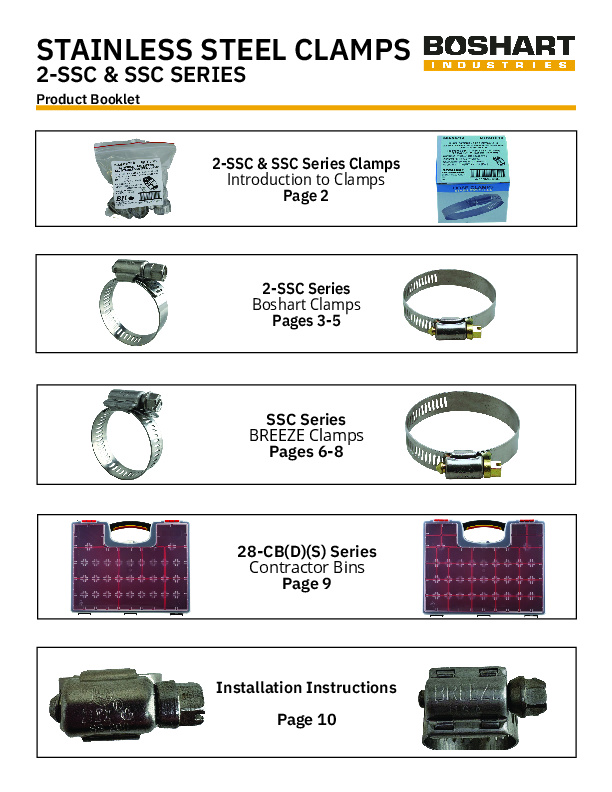 BOOKLET_STAINLESS STEEL CLAMPS 2-SSC & SSC SERIES