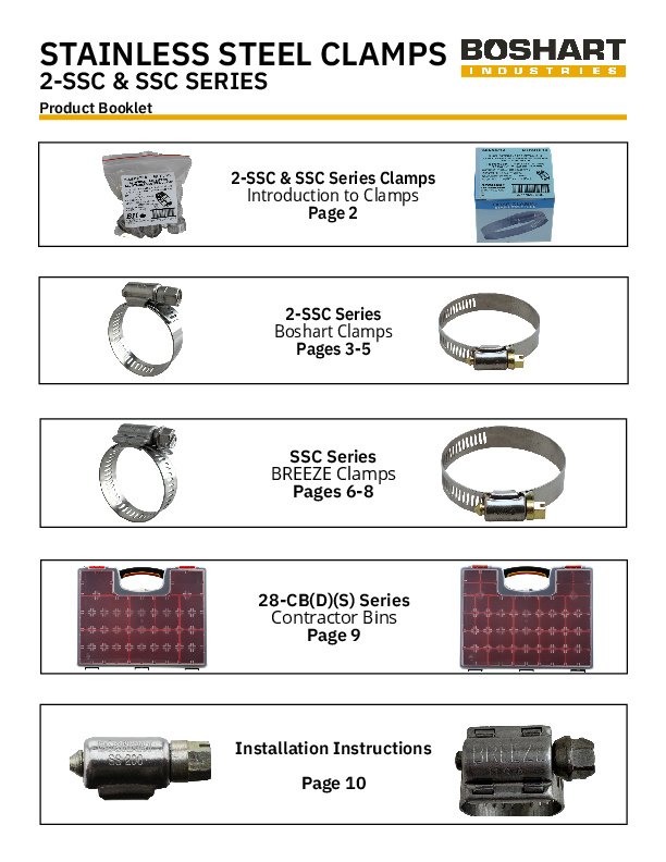 BOOKLET_STAINLESS STEEL CLAMPS 2-SSC & SSC SERIES