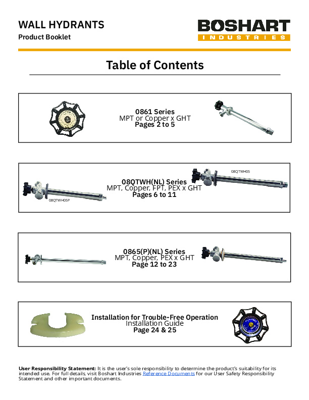 BOOKLET - Wall Hydrants