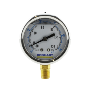 304 Stainless Steel Brass Liquid Vacuum/Pressure