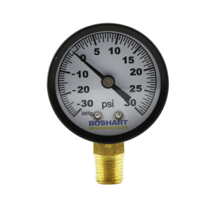 Black Steel Brass Dry Vacuum/Pressure