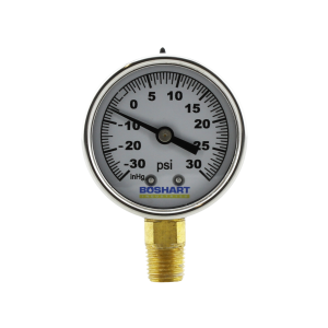 Black Steel Brass Liquid Vacuum/Pressure